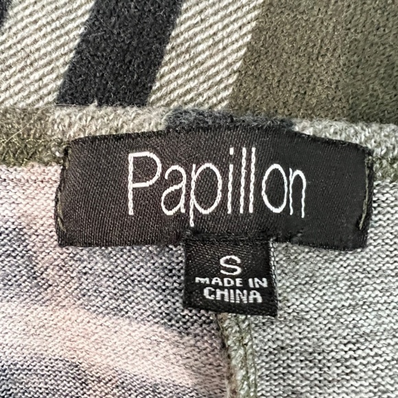 Papillon Flannel Womens Tunic Top Small Side Pockets Academia Chic Warm Cozy - Picture 2 of 13